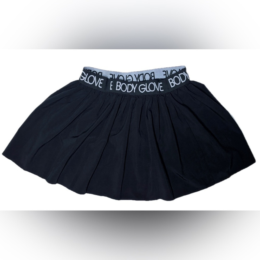 Body Glove Black Mini Skirt M Pretty In Pleat Skater Tennis Scooter Athletic